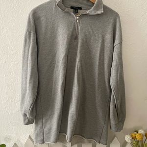 Oversized quarter zip